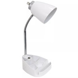 Limelight's Gooseneck Organizer Desk Lamp with iPad Tablet Stand Book Holder and USB port