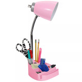 Limelight's Gooseneck Organizer Desk Lamp with iPad Tablet Stand Book Holder and USB port