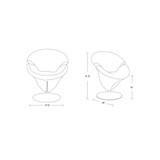Tulip Swivel Accent Chair