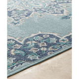 Alfresco ALF-9687 Aqua 7'6" x 10'9" Area Rug, Indoor/Outdoor