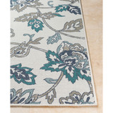 Alfresco ALF-9674 Aqua 8'9" Round Area Rug, Indoor/Outdoor