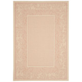 Courtyard Natural and Terra 8' x 11' Outdoor Area Rug
