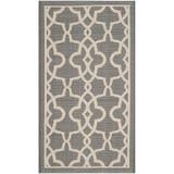 Courtyard Gray and Beige 2'7" x 5' Outdoor Area Rug