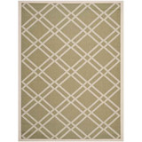 Courtyard Green and Beige 8' x 11' Sisal Weave Outdoor Area Rug