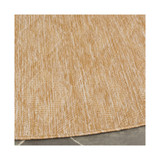 Courtyard Natural 6'7" x 6'7" Round Outdoor Area Rug