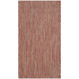 Courtyard Red and Beige 2'7" x 5' Outdoor Area Rug