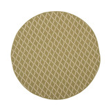 Courtyard Green and Beige 5'3" x 5'3" Sisal Weave Round Outdoor Area Rug
