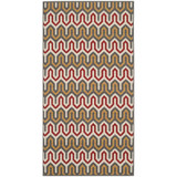 Hampton Dark Gray and Rust 2'7" x 5' Outdoor Area Rug