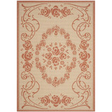Courtyard Natural and Terra 2'7" x 5' Outdoor Area Rug