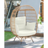 33.46" Spezia Steel Polyester Upholstered Freestanding Egg Chair