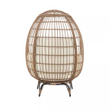 33.46" Spezia Steel Polyester Upholstered Freestanding Egg Chair