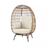 33.46" Spezia Steel Polyester Upholstered Freestanding Egg Chair