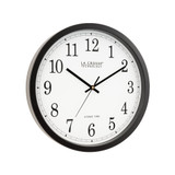 14" Black Atomic Analog Wall Clock