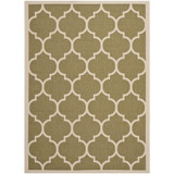 Courtyard Green and Beige 4' x 5'7" Outdoor Area Rug