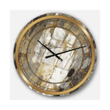 Glam Oversized Metal Wall Clock