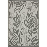 Courtyard Light Gray and Anthracite 5'3" x 7'7" Outdoor Area Rug