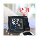 5" Color LCD Projection Alarm Clock with Moon Phase