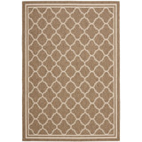 Courtyard Brown and Bone 9' x 12' Outdoor Area Rug