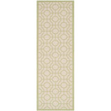 Courtyard Beige and Sweet Pea 2'3" x 6'7" Sisal Weave Runner Outdoor Area Rug