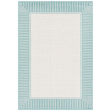 Alfresco ALF-9680 Teal 8'9" x 12'9" Area Rug, Indoor/Outdoor