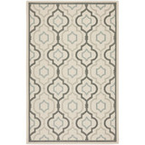 Courtyard Beige and Dark Beige 6'7" x 9'6" Outdoor Area Rug