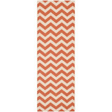 Courtyard Terracotta and Beige 2'3" x 10' Runner Outdoor Area Rug