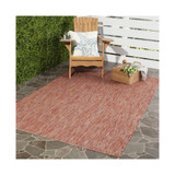 Courtyard Red 5'3" x 7'7" Outdoor Area Rug