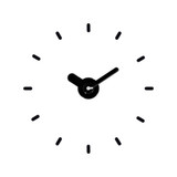 20" - 24" Adjustable Floating Dial Wall Clock