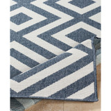 Alfresco ALF-9657 Charcoal 8'9" Round Area Rug, Indoor/Outdoor