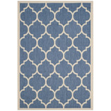 Courtyard Blue and Beige 5'3" x 7'7" Outdoor Area Rug