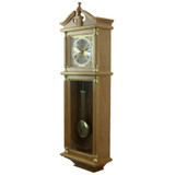 Clock Collection 34.5" Antique Chiming Wall Clock with Roman Numerals