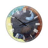 All American Large Farmhouse Wall Clock - 38" x 38" x 1"