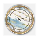 Posh and Lux Oversized Metal Wall Clock - 36 x 36