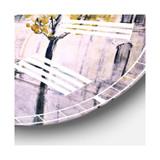Romantic French Country Oversized Metal Wall Clock - 36 x 36