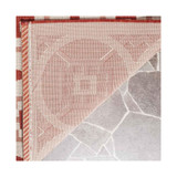 Courtyard Beige and Red 5'3" x 7'7" Sisal Weave Outdoor Area Rug