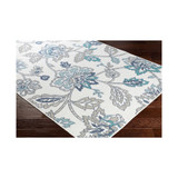 Alfresco ALF-9674 Aqua 3' x 5'6" Area Rug, Indoor/Outdoor