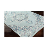 Alfresco ALF-9687 Aqua  8'9" x 12'9" Area Rug, Indoor/Outdoor