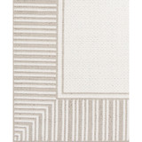 Alfresco ALF-9681 Taupe 2'3" x 4'6" Area Rug, Indoor/Outdoor