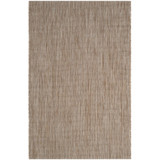 Courtyard Natural and Black 5'3" x 7'7" Outdoor Area Rug