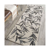 Courtyard Beige and Anthracite 2'3" x 6'7" Sisal Weave Runner Outdoor Area Rug