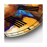 Power Longhorn Abstract Oversized Cottage Wall Clock - 36" x 28" x 1"