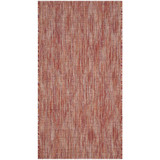Courtyard Red 2'7" x 5' Outdoor Area Rug