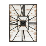Oversized Farmhouse Wooden Wall Clock