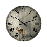 Believe Shadow III Oversized Cottage Wall Clock - 36" x 28" x 1"