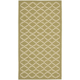 Courtyard Green and Beige 2'7" x 5' Sisal Weave Outdoor Area Rug
