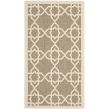 Courtyard Brown and Beige 2'7" x 5' Outdoor Area Rug