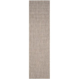 Courtyard Beige and Brown 2'3" x 8' Sisal Weave Runner Outdoor Area Rug