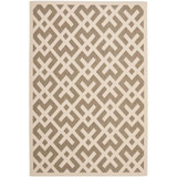 Courtyard Brown and Bone 8' x 11' Outdoor Area Rug