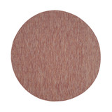 Courtyard Red 6'7" x 6'7" Sisal Weave Round Outdoor Area Rug