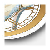 Posh and Luxe Oversized Metal Wall Clock